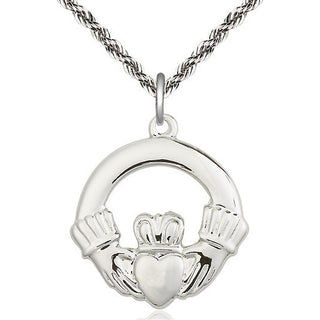 Sterling Silver Claggagh Medal Catholic Jewelry