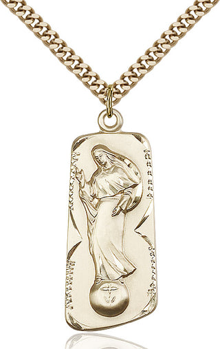 14kt Gold Filled Our Lady of Mental Peace Medal Catholic Jewelry