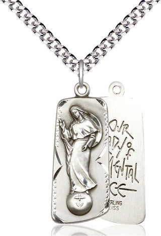 Pewter Our Lady of Mental Peace Medal Catholic Jewelry