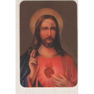 Bulk Immaculate Heart / Sacred Heart - Holographic 3D Cards