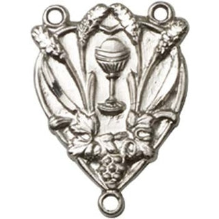 Silver Plate Communion Rosary Center Rosary Center