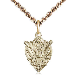 14kt Gold Filled Communion Medal Religious Jewelry