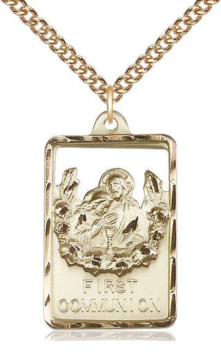 14kt Gold Communion First Reconciliation Medal