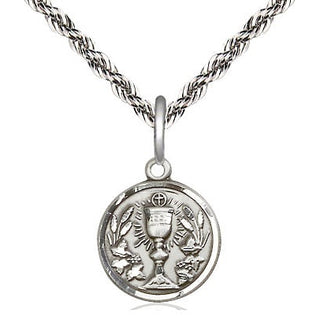 Sterling Silver Communion Chalice Medal Religious and Catholic Jewelry
