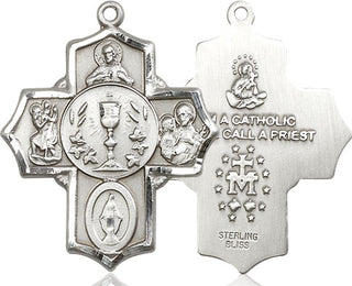 Sterling Silver 5-Way Medal
