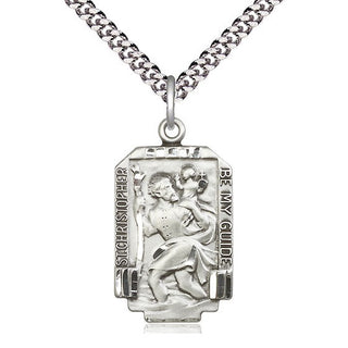 Sterling Silver Saint Christopher Medal Catholic Jewelry