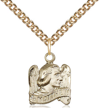 14kt Gold Filled Saint Matthew Medal Religious and Catholic Jewelry