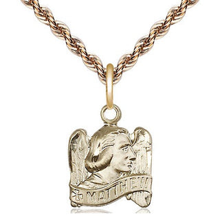 14kt Gold Saint Matthew Medal