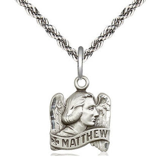 Sterling Silver Saint Matthew Medal Religious and Catholic Jewelry