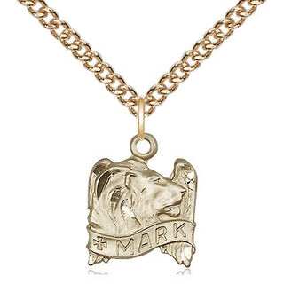 14kt Gold Filled Saint Mark the Evangelist Medal Religious and Catholic Jewelry