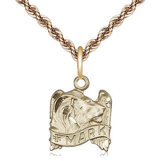 14kt Gold Filled Saint Mark the Evangelist Medal Religious and Catholic Jewelry