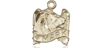 14kt Gold St. Mark the Evangelist Medal | Small