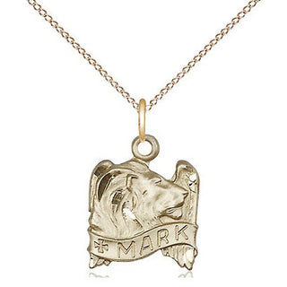 14kt Gold Saint Mark the Evangelist Medal