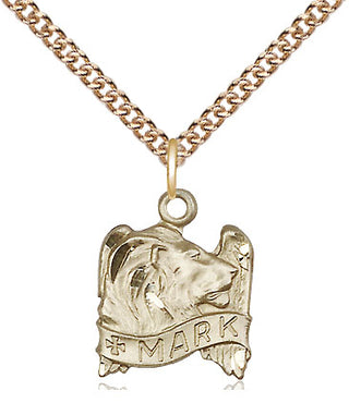 14kt Gold Saint Mark the Evangelist Medal