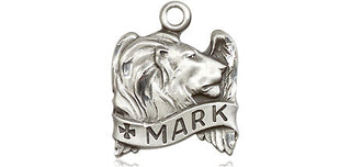 Sterling Silver Saint Mark the Evangelist Medal Religious and Catholic Jewelry