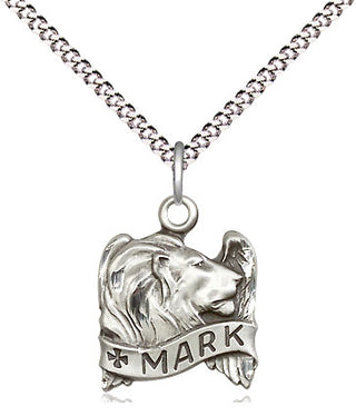 Sterling Silver Saint Mark the Evangelist Medal Religious and Catholic Jewelry