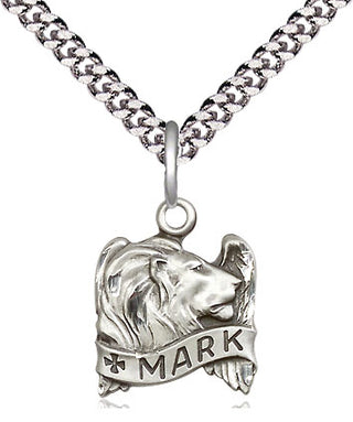 Sterling Silver Saint Mark the Evangelist Medal Religious and Catholic Jewelry