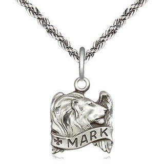 Sterling Silver Saint Mark the Evangelist Medal Religious and Catholic Jewelry