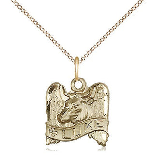 14kt Gold Saint Luke Medal