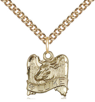 14kt Gold Saint Luke Medal