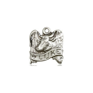 Sterling Silver Saint Luke Medal Religious and Catholic Jewelry