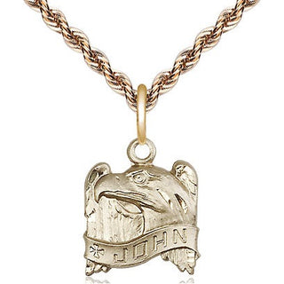 14kt Gold Filled Saint John Medal Religious and Catholic Jewelry