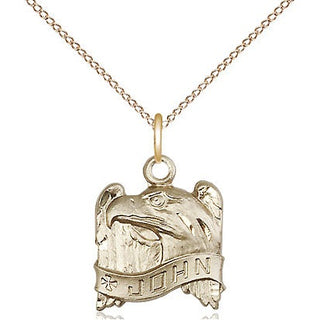 14kt Gold Saint John Medal