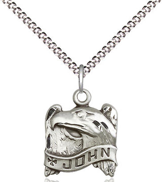 Sterling Silver Saint John Medal Religious and Catholic Jewelry