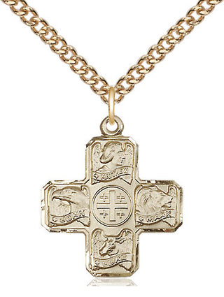 14kt Gold Filled Evangelist Medal Religious Jewelry