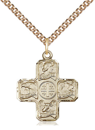 14kt Gold Evangelist Medal