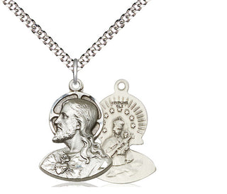 Sterling Silver Head of Christ Medal Religious Jewelry