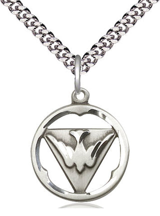 Pewter Holy Spirit Medal Religious Jewelry