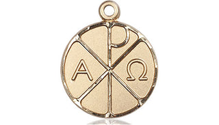 14kt Gold Filled Alpha & Omega Medal