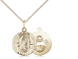 14kt Gold Filled Our Lady of Guadalupe Medal Religious and Catholic Jewelry