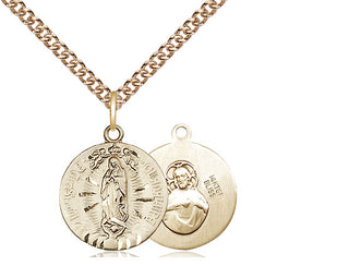14kt Gold Filled Our Lady of Guadalupe Medal Religious and Catholic Jewelry