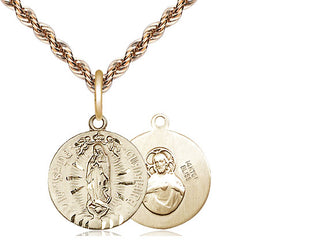 14kt Gold Filled Our Lady of Guadalupe Medal Religious and Catholic Jewelry