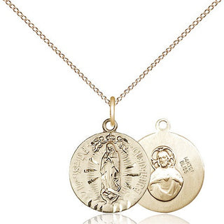14kt Gold Our Lady of Guadalupe Medal