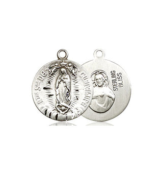 Pewter Our Lady of Guadalupe Medal