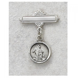 Sterling Silver Guardian Angel Baby Pin