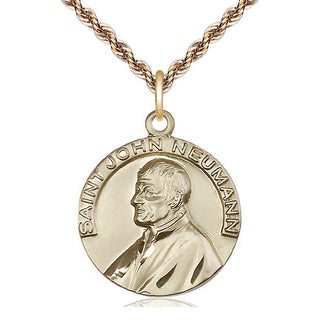 14kt Gold Saint John Neumann Medal