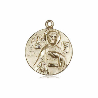 14kt Gold Saint John the Evangelist Medal