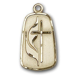 14K Gold Methodist Pendant - Engravable