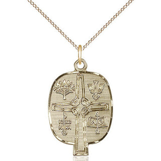 14kt Gold Filled Presbyterian Medal Catholic Jewelry