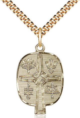 14kt Gold Filled Presbyterian Medal Catholic Jewelry