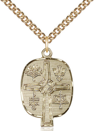 14kt Gold Filled Presbyterian Medal Catholic Jewelry