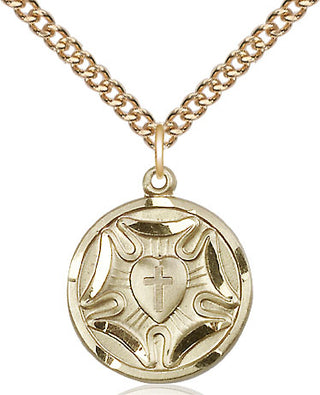 14kt Gold Lutheran Medal