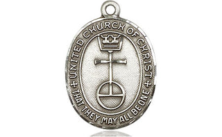 Sterling Silver United Church of Christ Medal Religious Jewelry