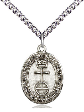 Sterling Silver United Church of Christ Medal Religious Jewelry
