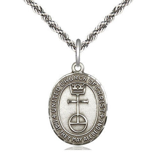 Sterling Silver United Church of Christ Medal Religious Jewelry