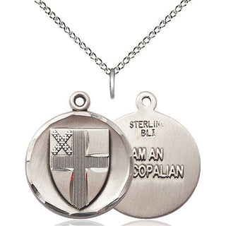Sterling Silver Episcopal Medal Religious Jewelry